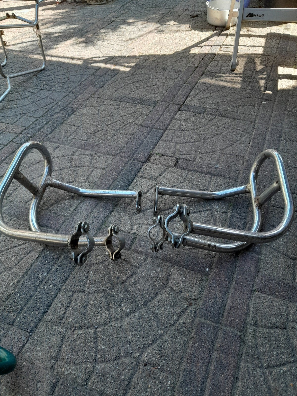 Valbeugels voor BMW R6, Ophalen