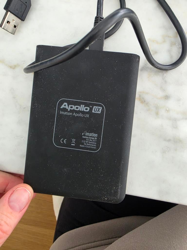 Imation Apollo UX Externe Harde Schijf USB 320 GB, Computers en Software, Harde schijven, Gebruikt, Server, Extern, HDD, USB, Ophalen of Verzenden