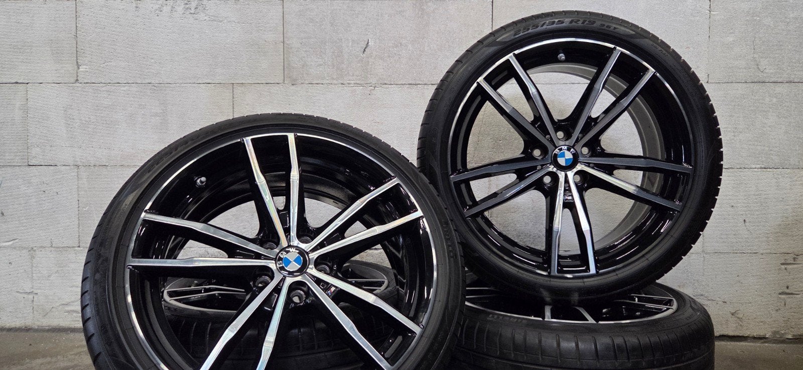 19" BMW 791M G20 G21 G22 3-serie orig velgen zomerbanden RFT, Auto-onderdelen, Banden en Velgen, 19 inch, Gebruikt, Banden en Velgen