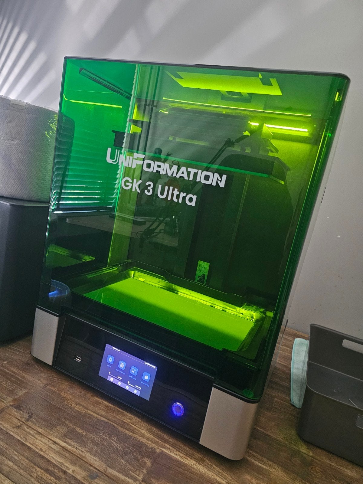 UNIFORMATION GK 3 Ultra 3D-printer met accessoires, Computers en Software, 3D Printers, Ophalen, UNIFORMATION, Resin/Hars, Zo goed als nieuw
