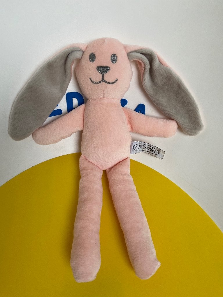 K4666 funnies konijn licht roze, Ophalen of Verzenden, Zo goed als nieuw, Konijn