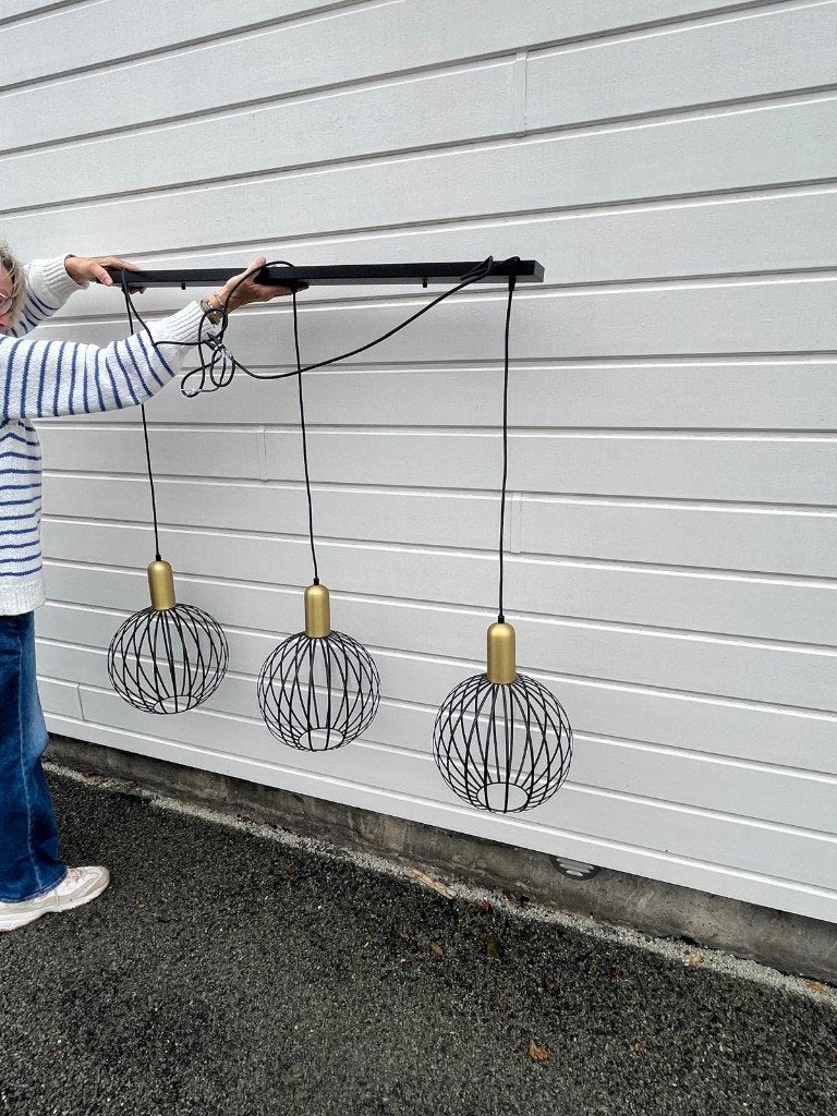 hanglamp, Ophalen, Zo goed als nieuw, Metaal, E27 (groot)