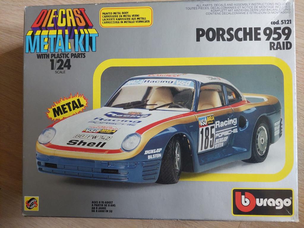 Bouwdoos Bburago Porsche 959 Raid Metal kit, Ophalen of Verzenden, Nieuw, Groter dan 1:32, Auto