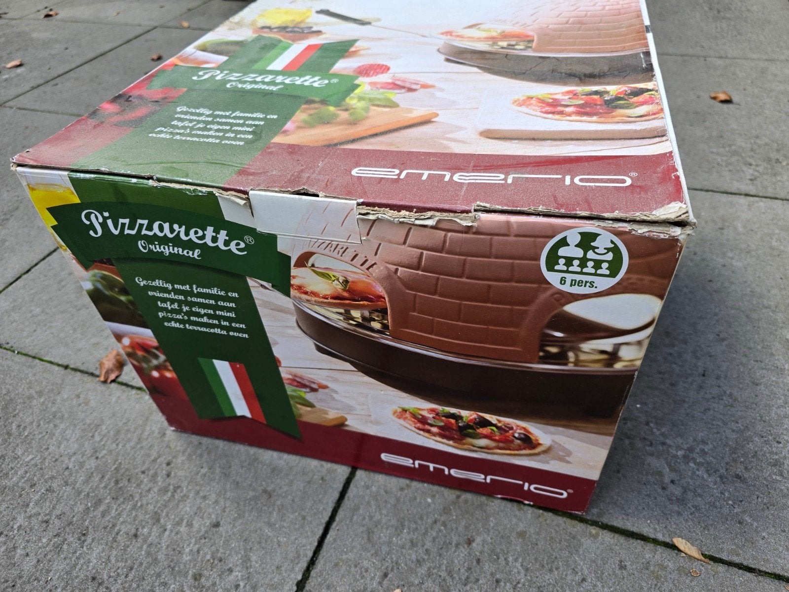 Emerio Pizzarette Original - Mini Pizza Oven voor 6 personen, Ophalen, Zo goed als nieuw, Emerio
