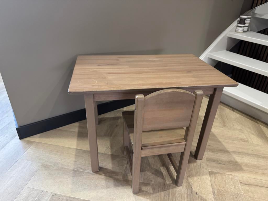 IKEA Kinder Tafel en Stoel, Ophalen of Verzenden, Zo goed als nieuw