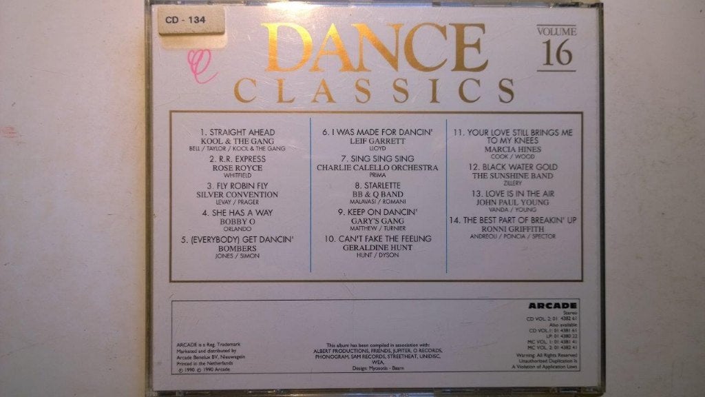 Dance Classics Volume 16, Ophalen of Verzenden, Zo goed als nieuw, Dance en House, Album