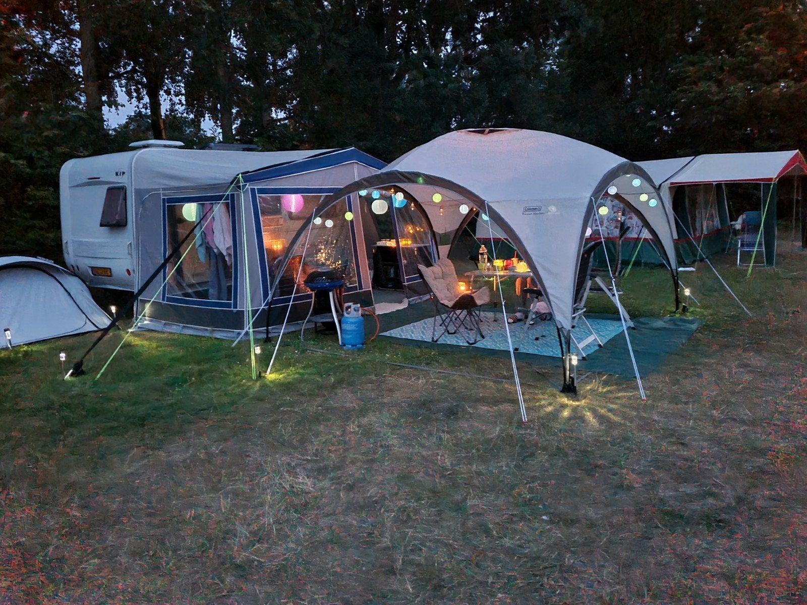 Kip Shuttle 41TSB stapelbed 4 persoons, Caravans en Kamperen, Standaardzit, Kachel, Kip, Particulier