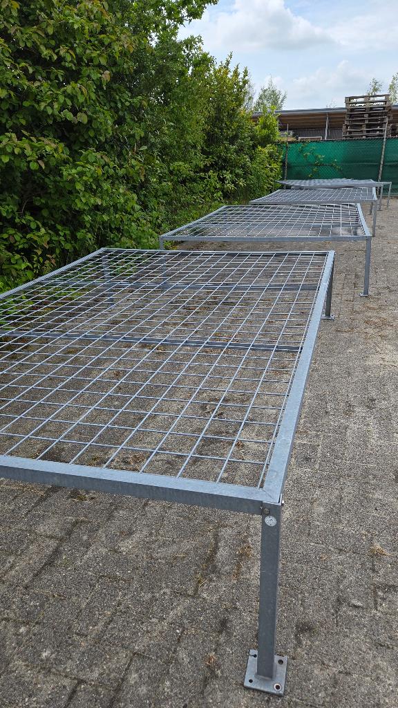 10 Constructieroosters verzinkt stalen frame met staalgaas, Ophalen, Zo goed als nieuw, 250 mm of meer, Overige typen