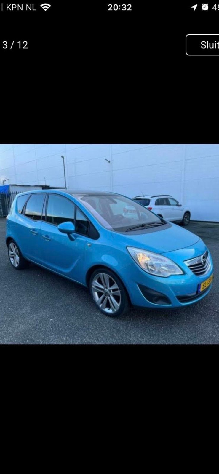 Opel Meriva 1.4 Turbo 88KW 2010 Blauw, Auto's, Voorwielaandrijving, 4 cilinders, Blauw, Handgeschakeld