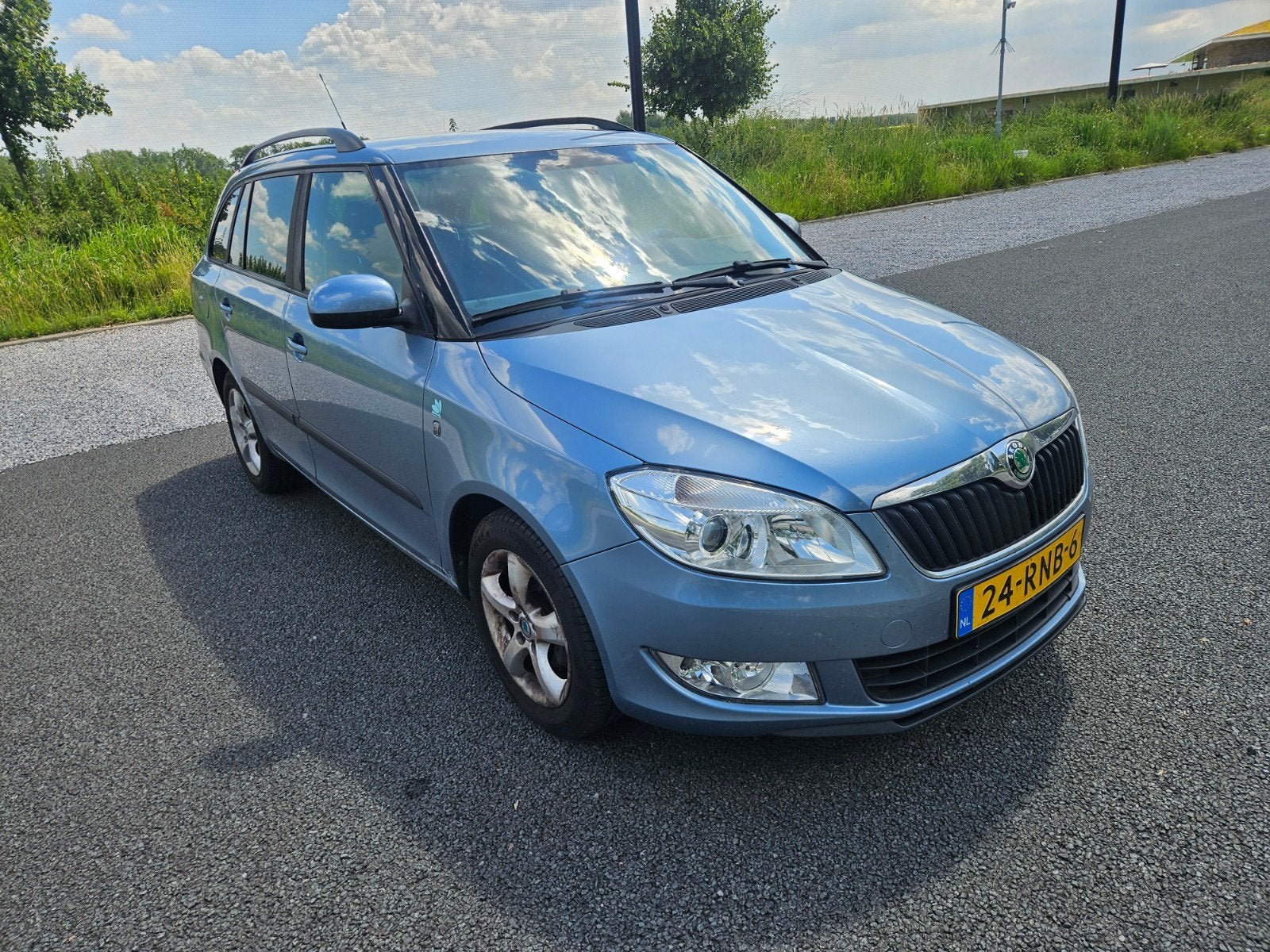 Skoda Fabia 1.2 TDI 55KW Combi 2011 Blauw, Auto's, Skoda, Voorwielaandrijving, Zwart, 1199 cc, Blauw