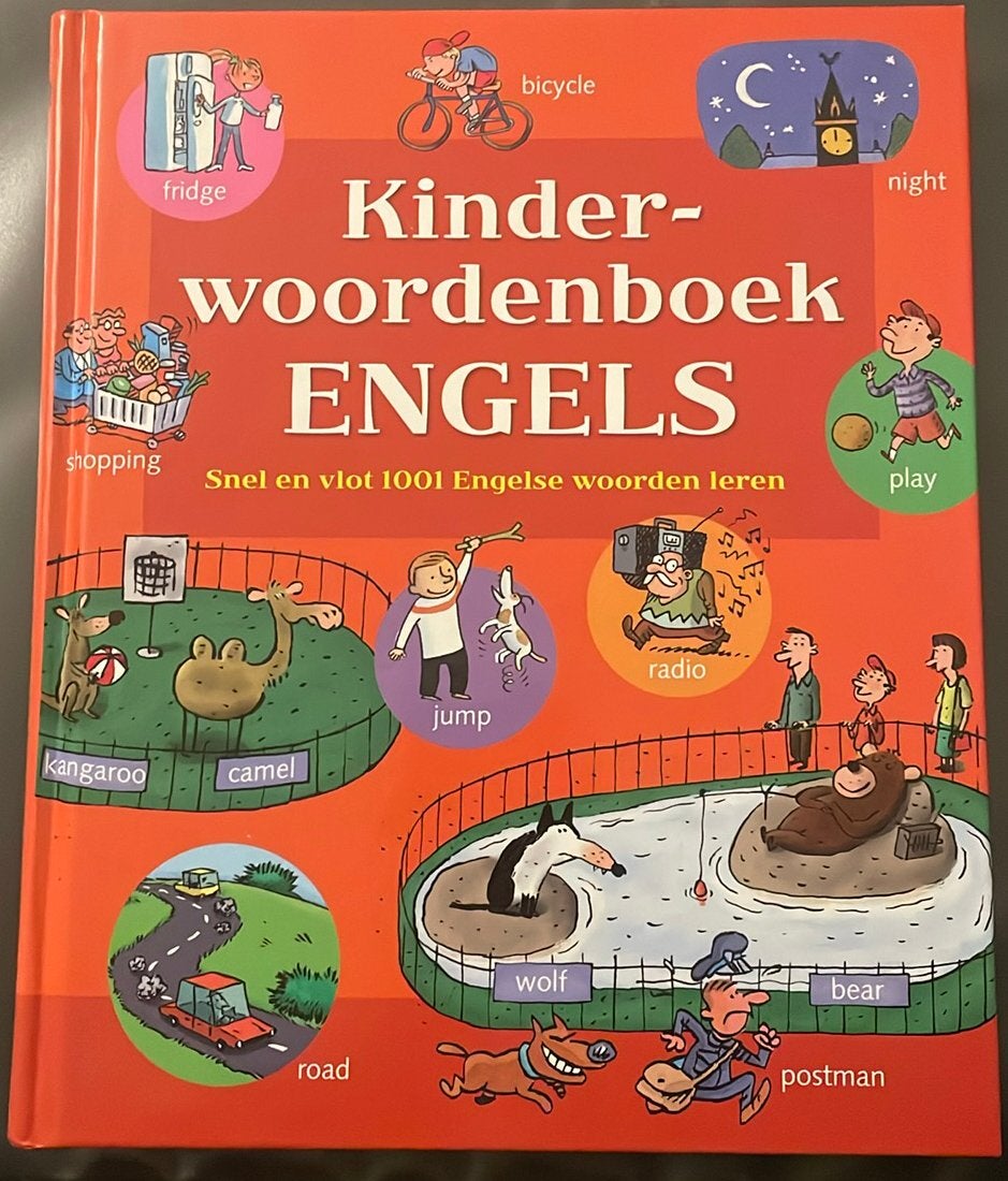Kinder-woordenboek Engels, hardcover, 1001 engelse woorden., Ophalen, Zo goed als nieuw