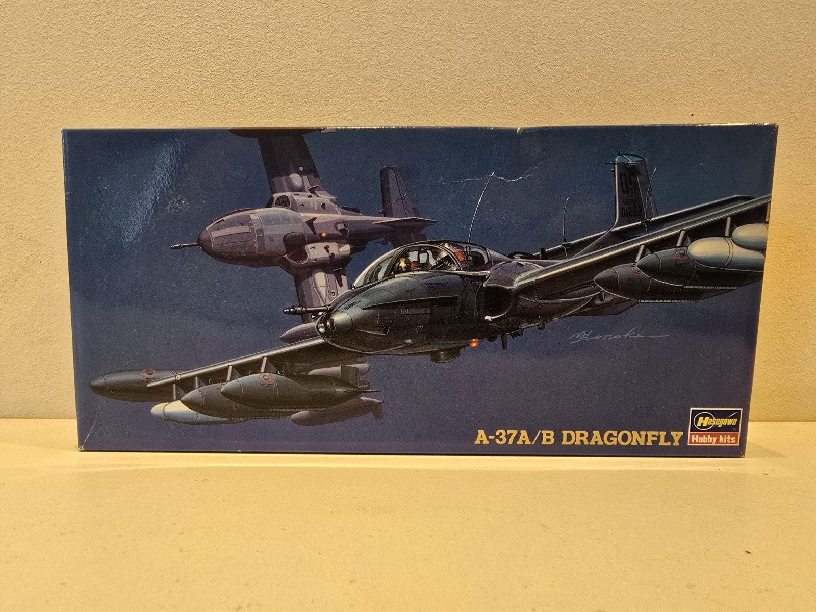 Hasegawa A-37A/B Dragonfly 1:72 Modelbouw Vliegtuig, Hasegawa, Ophalen of Verzenden, Zo goed als nieuw, Groter dan 1:72