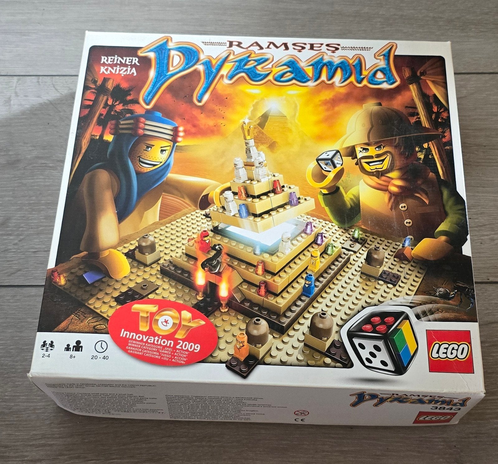 Lego Ramses Pyramid 3843 Bordspel - Compleet met doos, Hobby en Vrije tijd, Gezelschapsspellen | Bordspellen, Ophalen of Verzenden