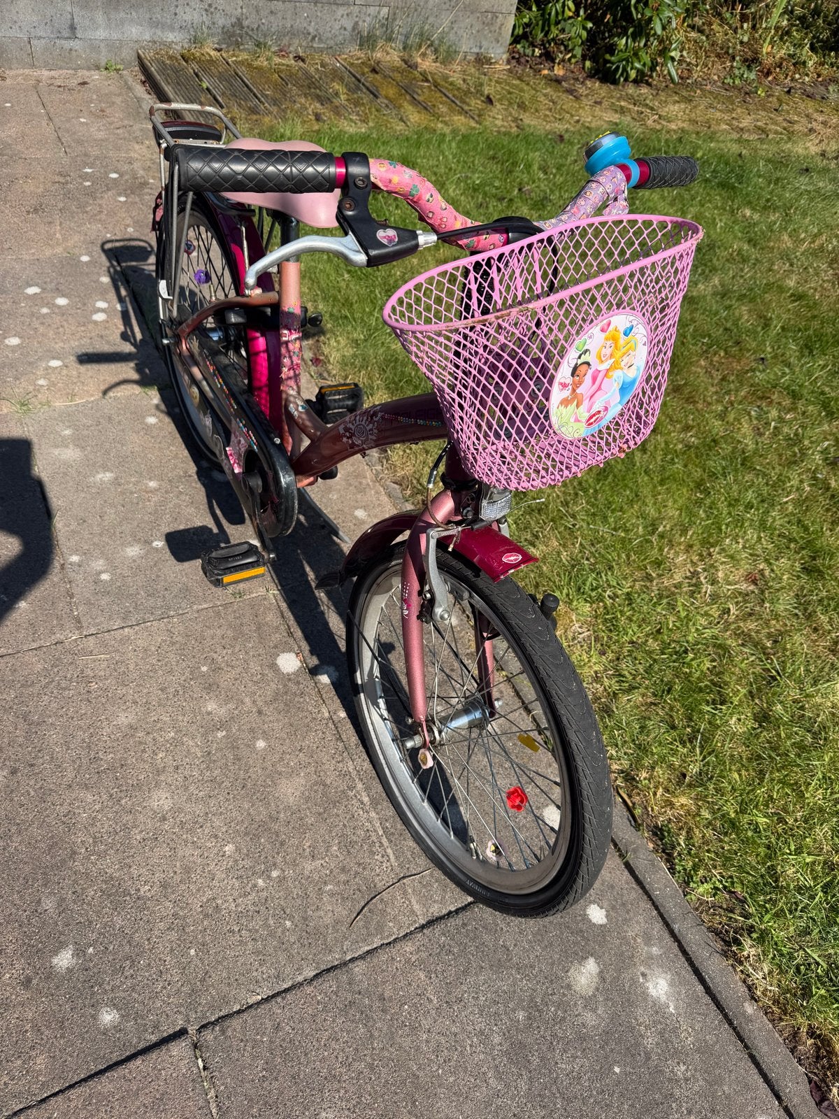 Saiko meisjesfiets 20 inch met mandje, Ophalen, Gebruikt, Velgrem, 20 inch of meer