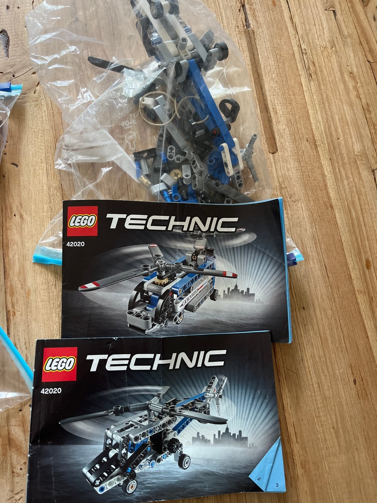 Complete set LEGO Technic 42020 Helikopter, Ophalen, Gebruikt