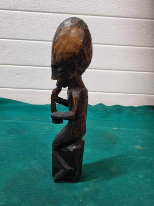 beeld afrikaans man vintage, Verzamelen, Beelden en Beeldjes, Ophalen of Verzenden