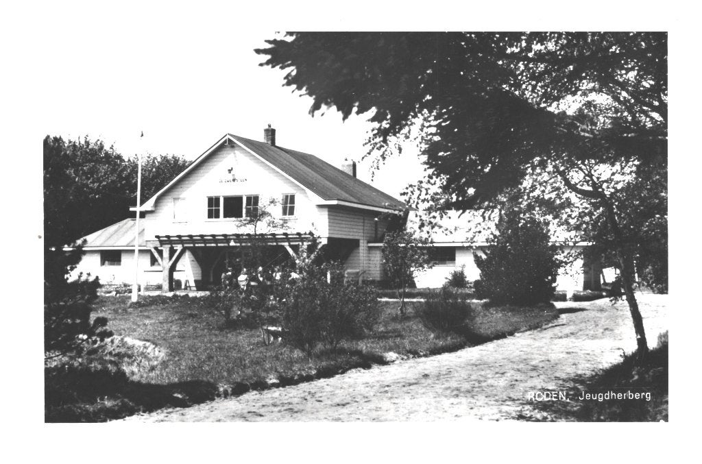 968634 Roden Drenthe 1965 Jeugdherberg de Zwerfsteen, Ophalen of Verzenden, 1960 tot 1980, Gelopen, Drenthe