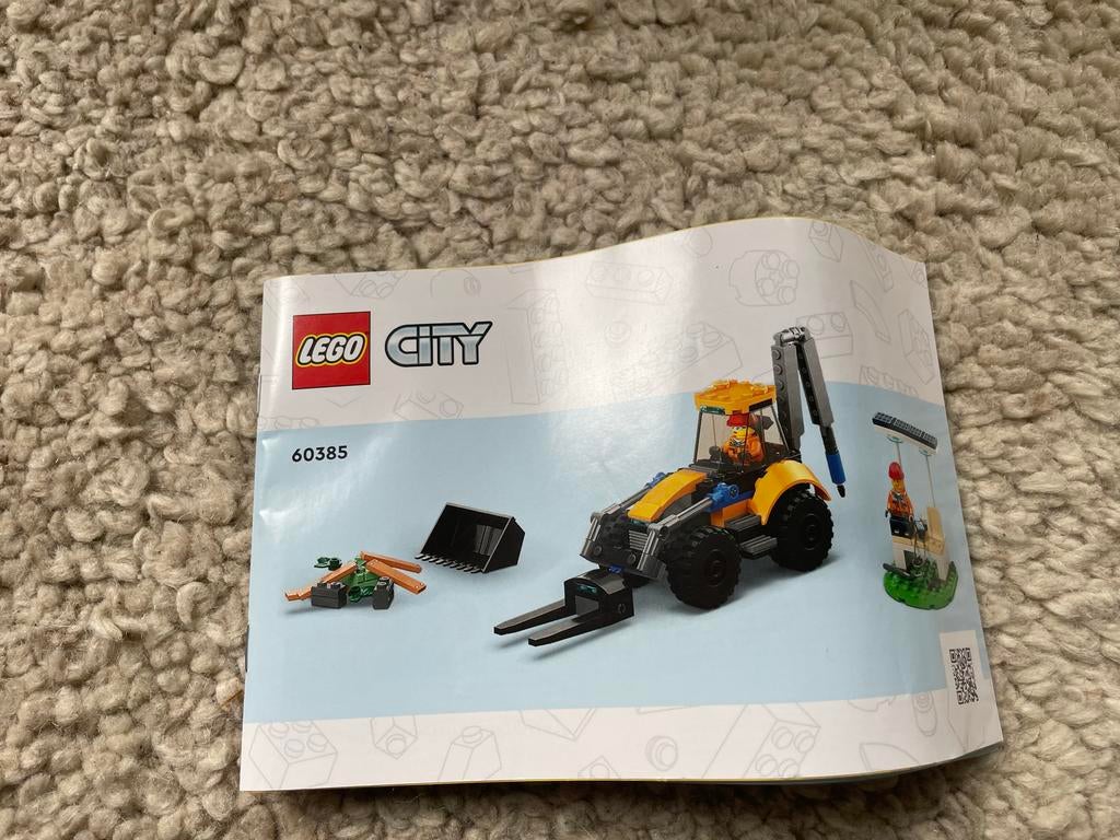 Lego City 60385 Bouwvoertuig met accessoires, Ophalen of Verzenden, Zo goed als nieuw, Complete set, Lego