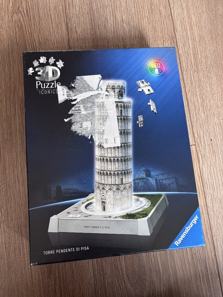 Ravensburger Toren van Pisa puzzel, Ophalen of Verzenden, Minder dan 500 stukjes, Gebruikt, Legpuzzel