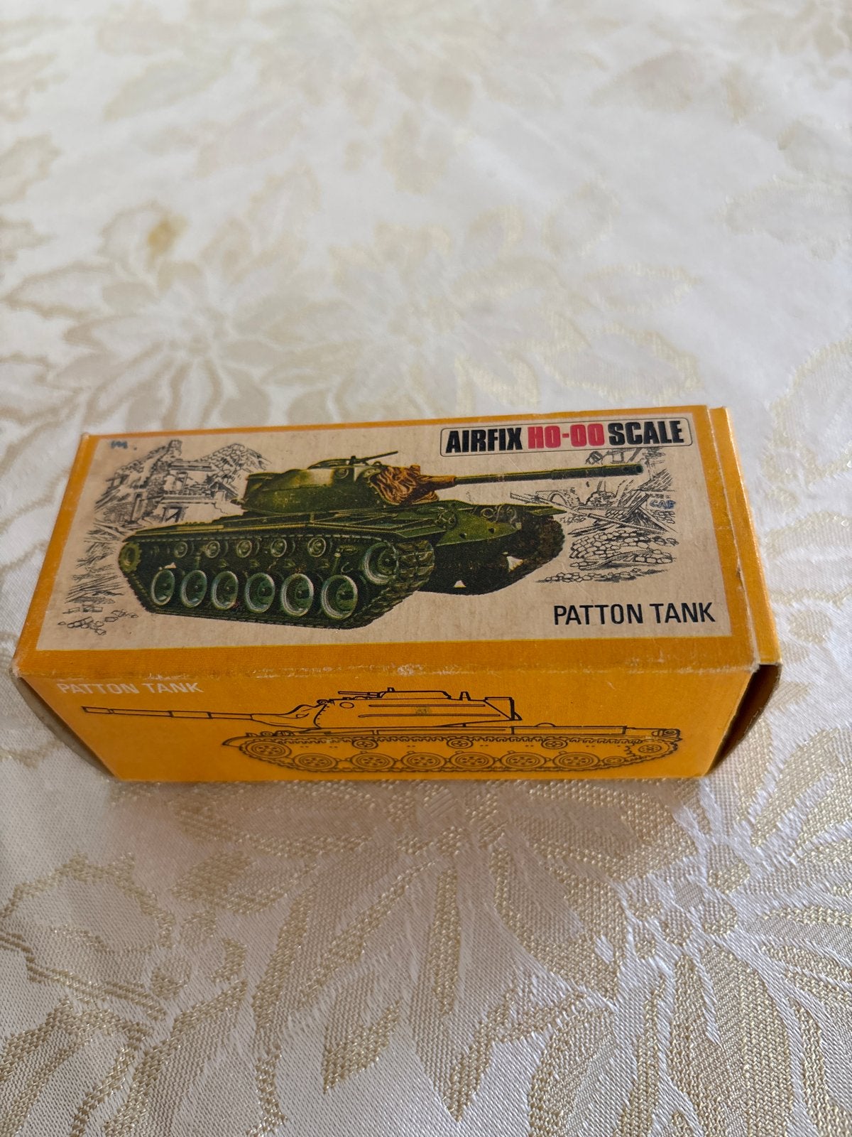 Airfix HO-OO Schaal Patton Tank Modelbouwkit, Gebruikt, Ophalen of Verzenden, Airfix, Tank