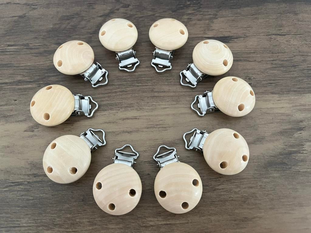 Houten speenclips, Hobby en Vrije tijd, Ophalen of Verzenden, Nieuw, Hanger