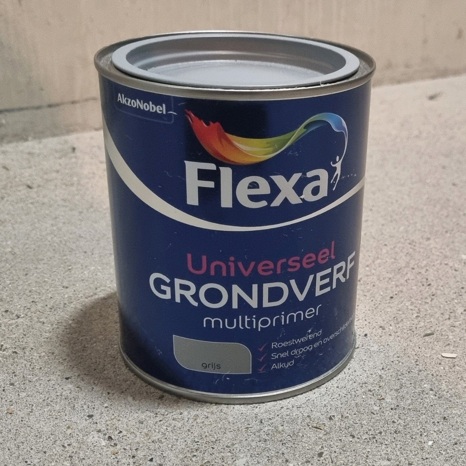 Flexa Universeel Grondverf Multiprimer - Grijs, Nieuw, Ophalen of Verzenden, Verf, Grijs
