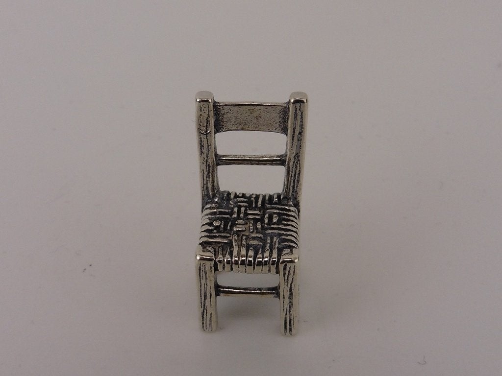 Zilveren miniatuur stoel                                Z224, Ophalen of Verzenden, Zilver