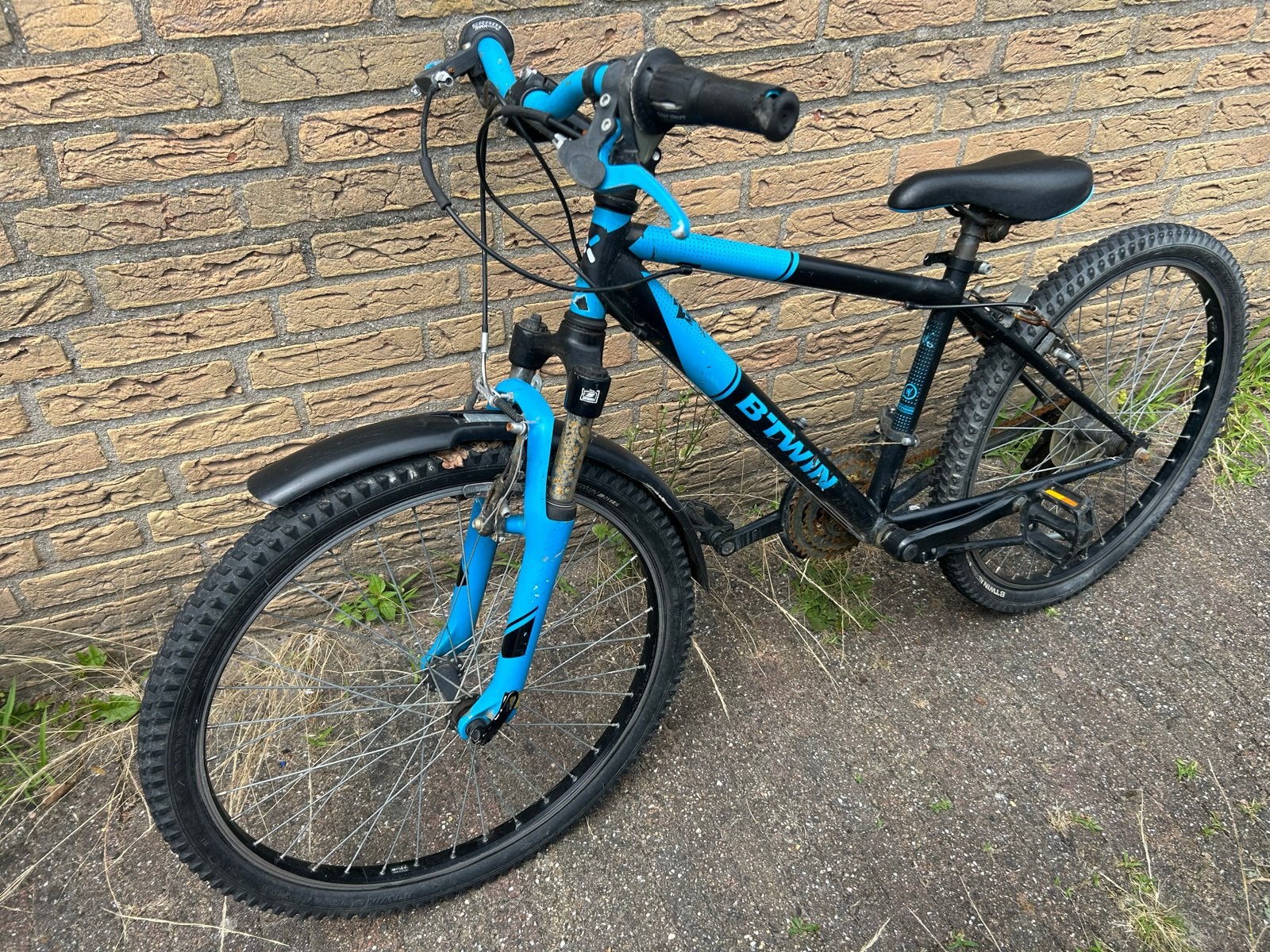 BTwin Fiets - Ideaal voor camping 24 inch, Gebruikt, Velgrem, Versnellingen, Minder dan 49 cm