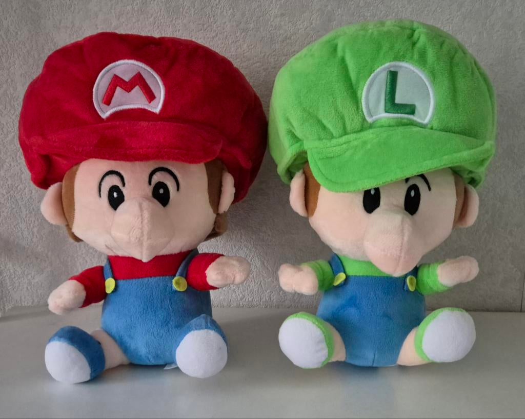 Mario & Luigi baby knuffels, Ophalen of Verzenden, Zo goed als nieuw