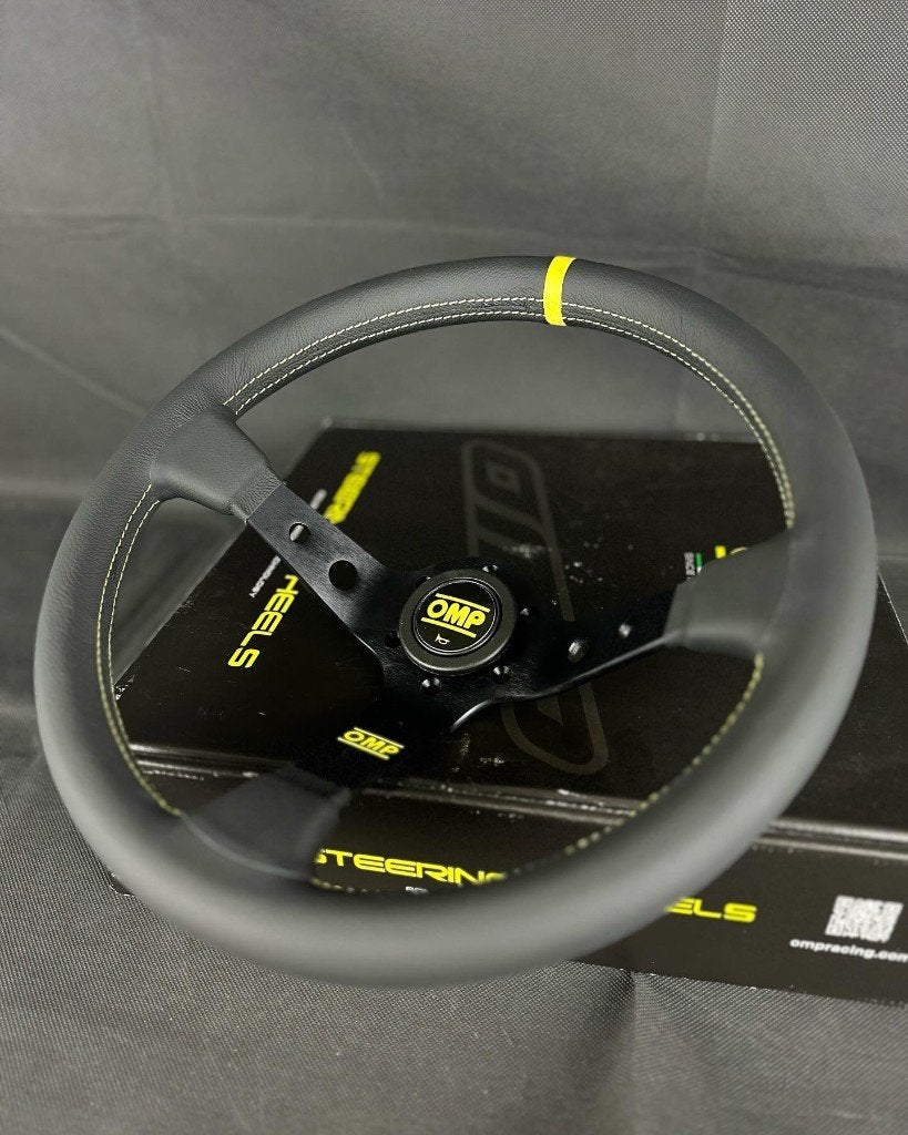 OMP Corsica Liscio 350mm Sportstuur stuur Racestuur leder