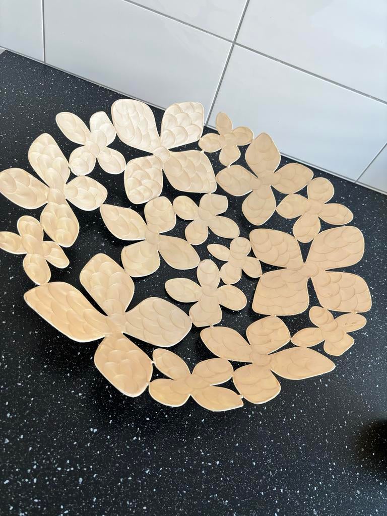 Decoratieve schaal in de vorm van bloemen, Overige materialen, Schaal, Rond, Ophalen of Verzenden
