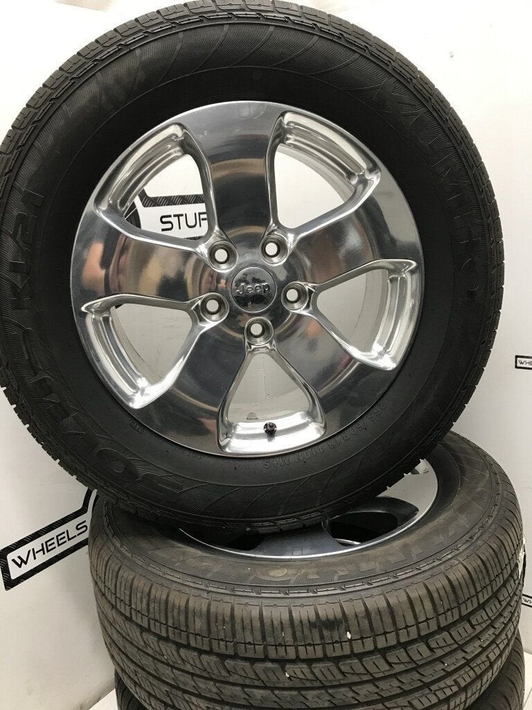 Jeep Grand Cherokee 18"inch velgen 3 Stuks 5x127, Auto-onderdelen, Banden en Velgen, Ophalen, Gebruikt, 18 inch, Banden en Velgen