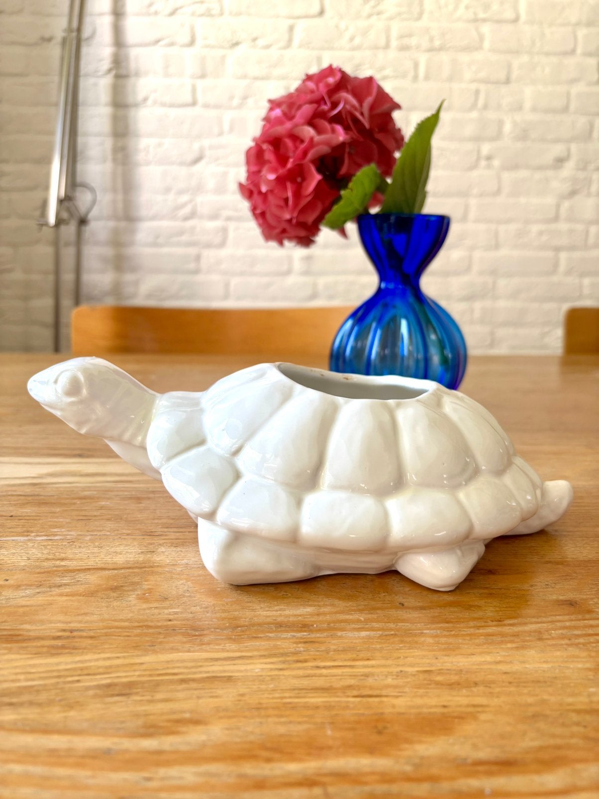 Bassano Schildpad bloempotje van keramiek, ca.1960 Italy, Ophalen of Verzenden