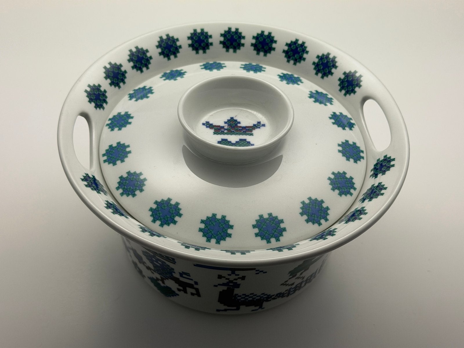 Vintage Figgjo Flint Menu dekschaal Noorwegen met deksel, Antiek en Kunst, Antiek | Porselein, Ophalen