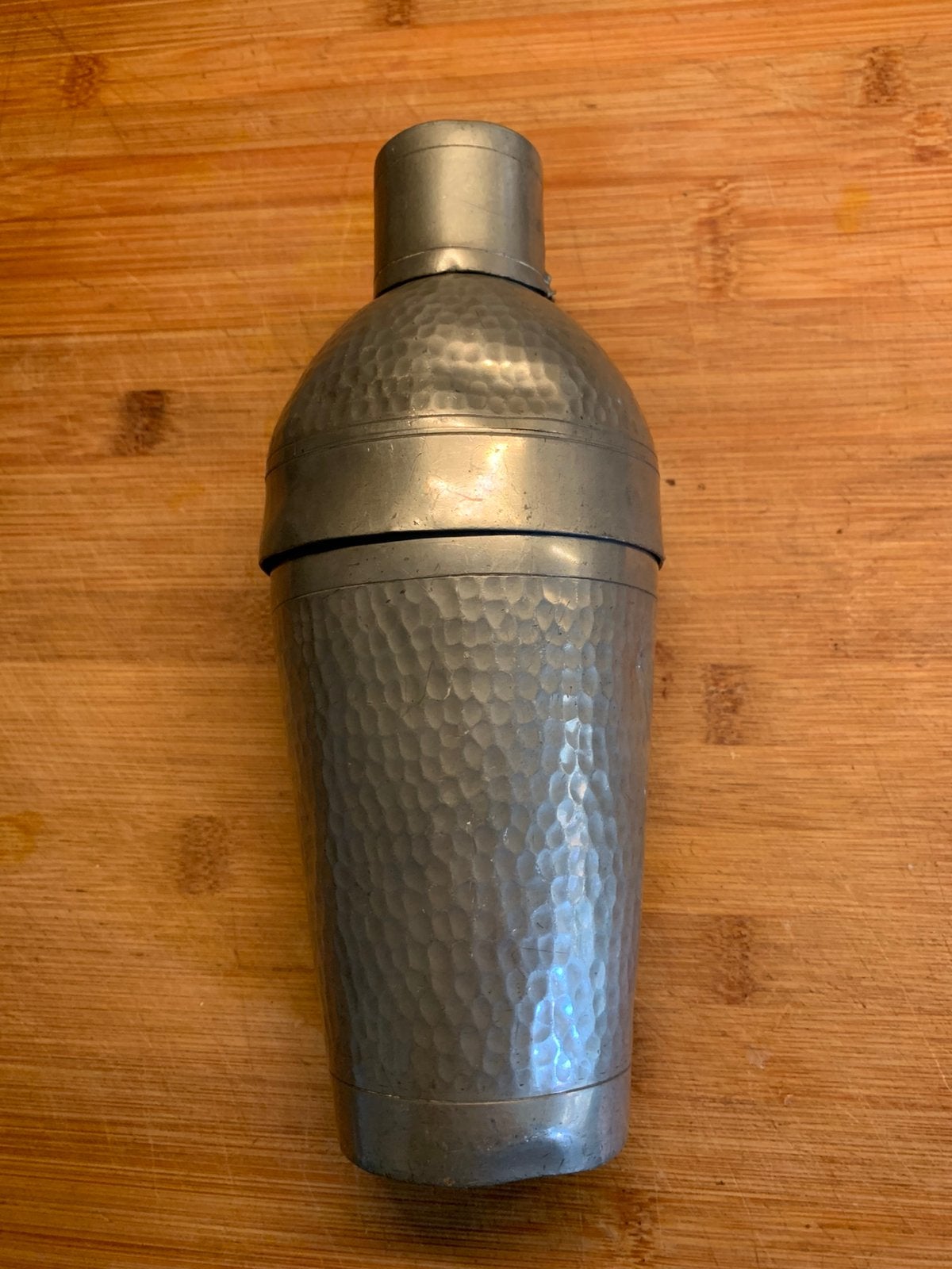 6delige Art Deco Barset Handgehamerd Banka Tin NIF Tan Kiat, Ophalen of Verzenden