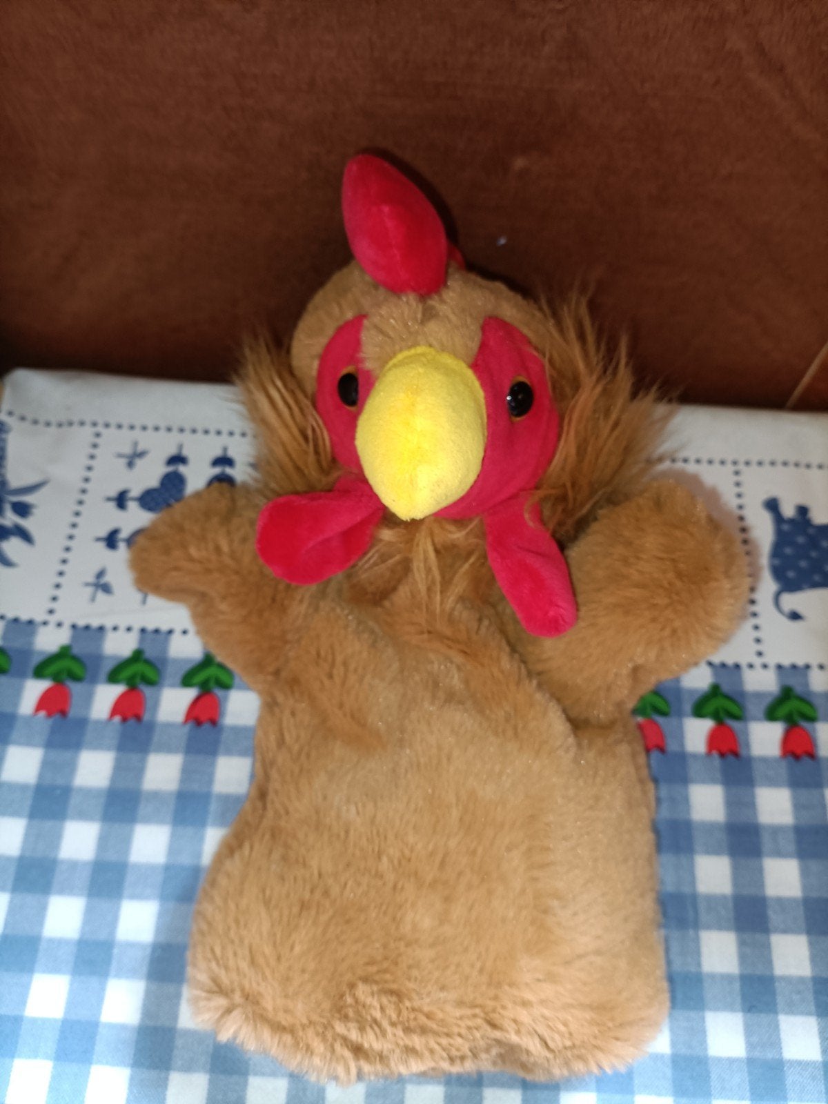 Kip handpop The Puppet Company 26 cm groot, Ophalen of Verzenden, Zo goed als nieuw, Overige typen