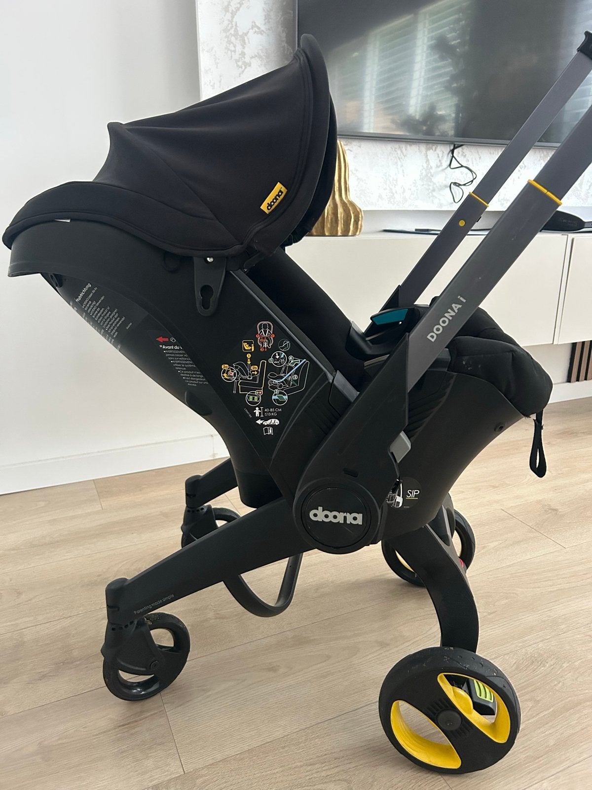 Doona i kinderwagen + regenhoes, Overige merken, Gebruikt, Ophalen of Verzenden, Combiwagen