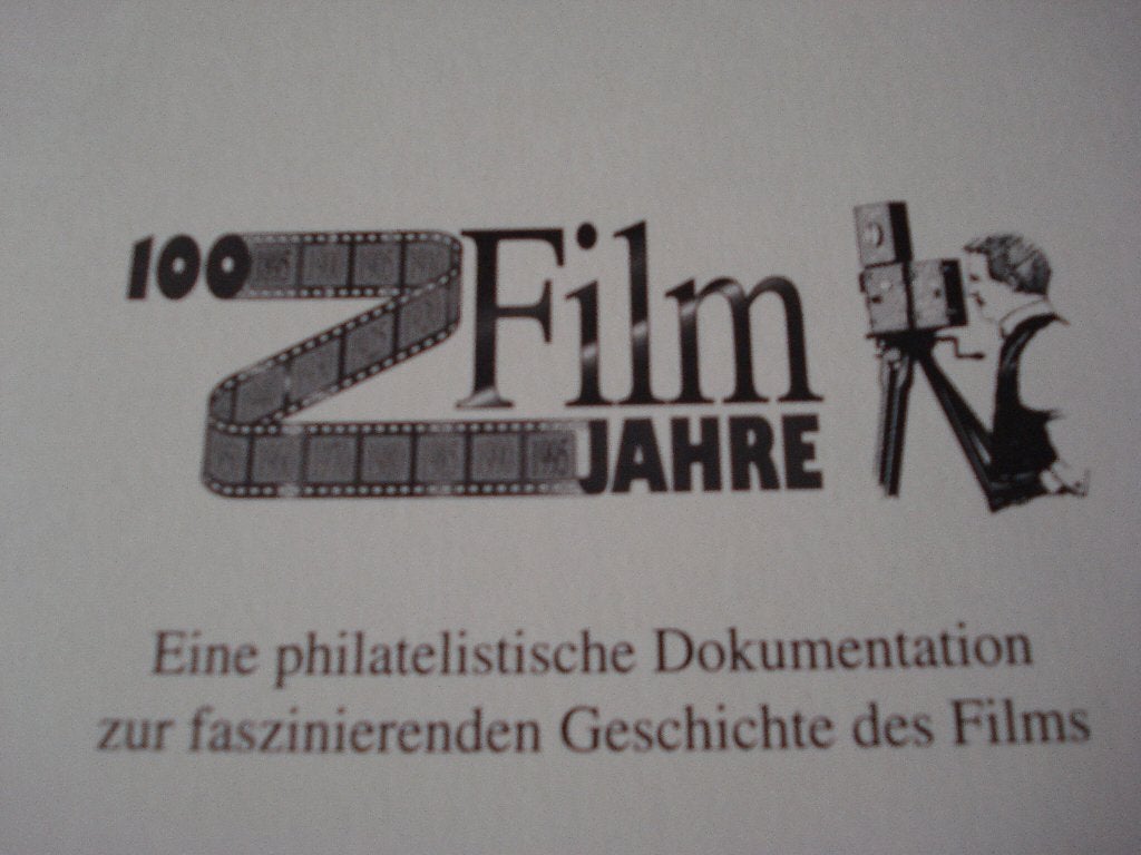 ALBUM 100 JAAR FILM JAREN POSTZEGELS EN BANKBILJETTEN E.V.A, Ophalen of Verzenden, Zo goed als nieuw, Film, Foto of Kaart