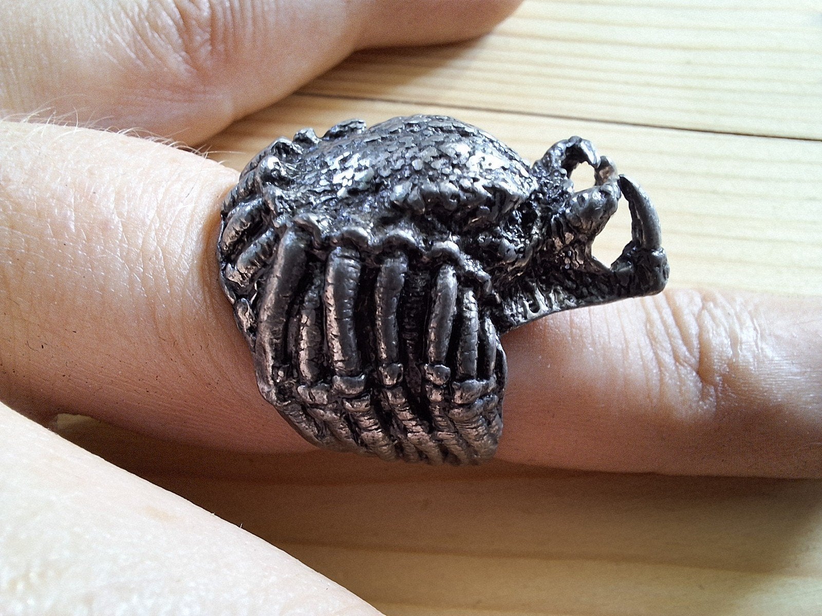 Nieuwe RVS Predator Ring - Kleinere Maat, IJzer of Staal, Nieuw, Ophalen of Verzenden, Kleiner dan 17