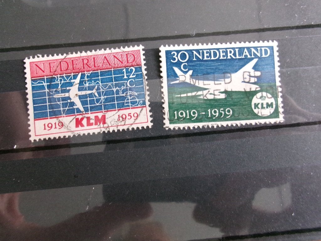1959 - 40 jaar klm (266e), Postzegels en Munten, Verzenden, Gestempeld