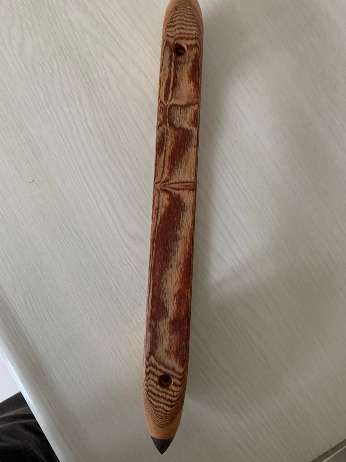 Antieke houten weefspoel/ schietspoel –decoratief & authenti, Antiek en Kunst, Ophalen of Verzenden