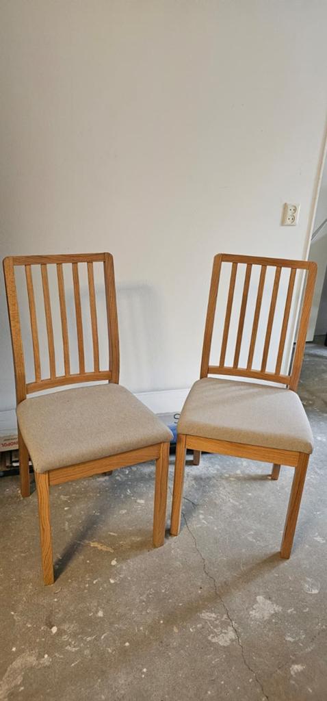Nieuw! 2 Ikea Ededalen houten eetkamerstoelen, Huis en Inrichting, Modern, Klassiek, Twee, Nieuw, Ophalen of Verzenden