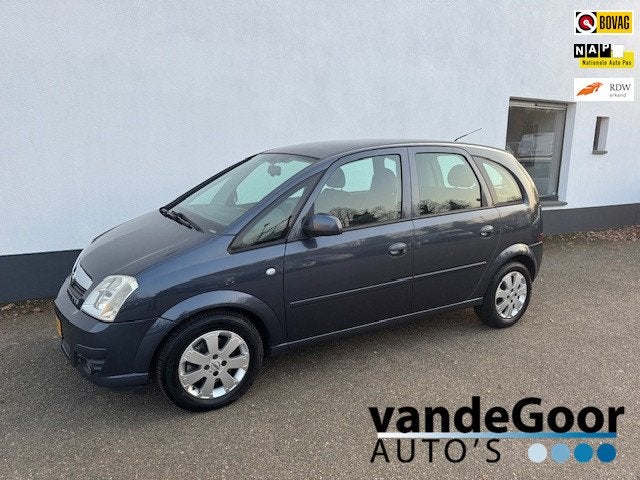 Opel Meriva 1.6-16V Temptation, '07, airco, cruise, met nwe., Auto's, Voorwielaandrijving, Gebruikt, Zwart, 4 cilinders