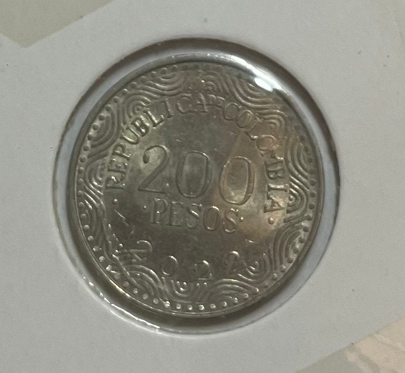 200 pesos Colombia 2022, Ophalen of Verzenden, Zuid-Amerika