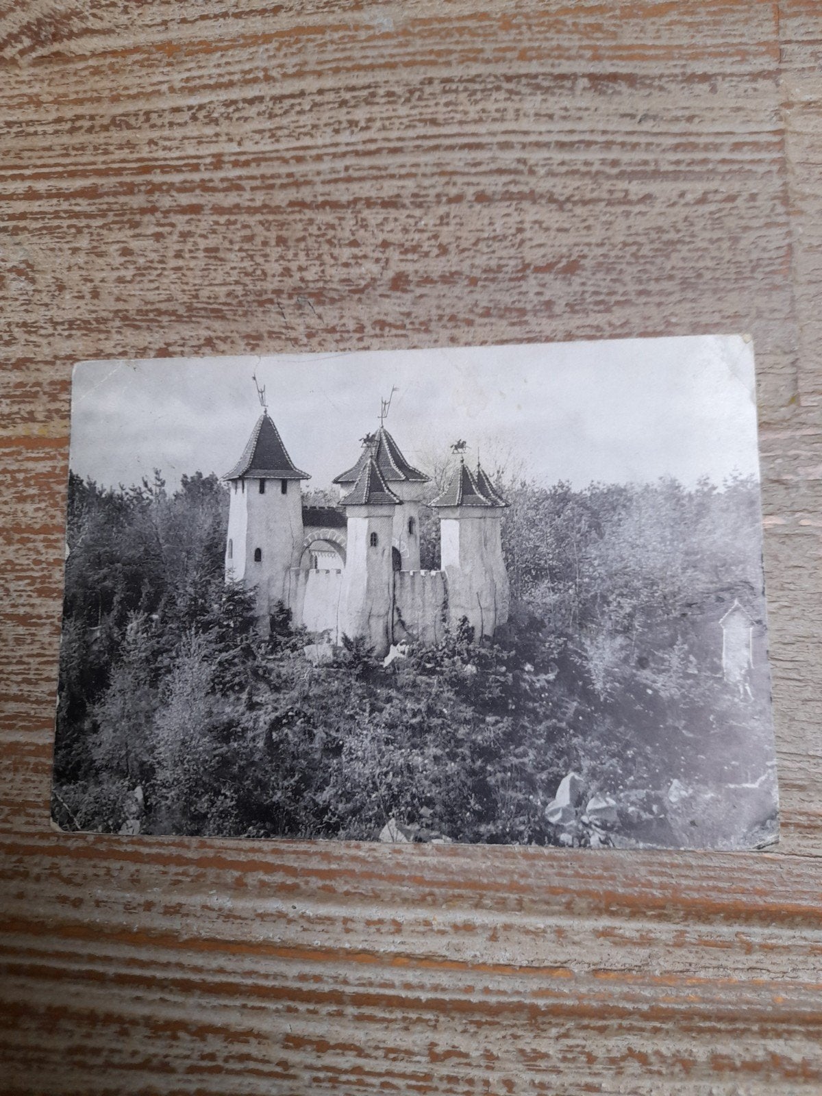 fotoansichtkaart Efteling uit 1957 Doornroosje, Ophalen of Verzenden, Gebruikt, Overige typen
