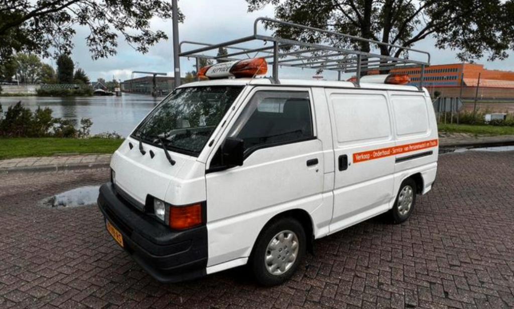 Mitsubishi L300 2.5 DSL PV 1998 busje camper bedrijfswagen, Auto's, Bestelauto's, 2477 cc, Wit, Origineel Nederlands, 1200 kg