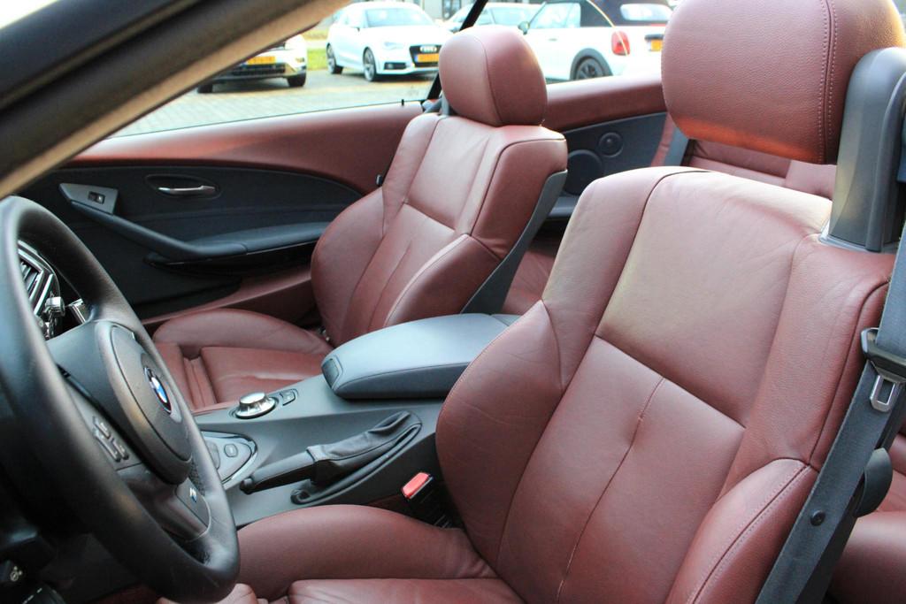 BMW 6-Serie Cabrio 645Ci S Rood Leder | Memory | Xenon | Nav, Automaat, Achterwielaandrijving, Gebruikt, Cabriolet