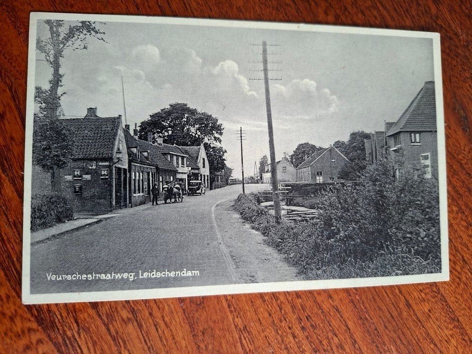 Leidschendam Veurschestraatweg, Verzamelen, Ansichtkaarten | Nederland, Ophalen of Verzenden, 1920 tot 1940, Ongelopen