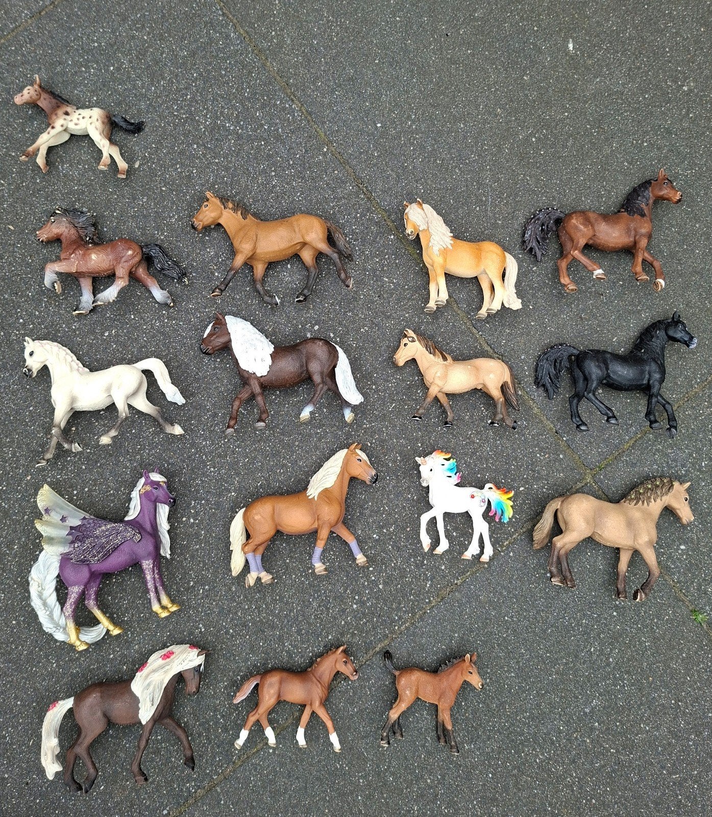 Schleich paarden, pony's en veulentjes ., Ophalen of Verzenden, Gebruikt