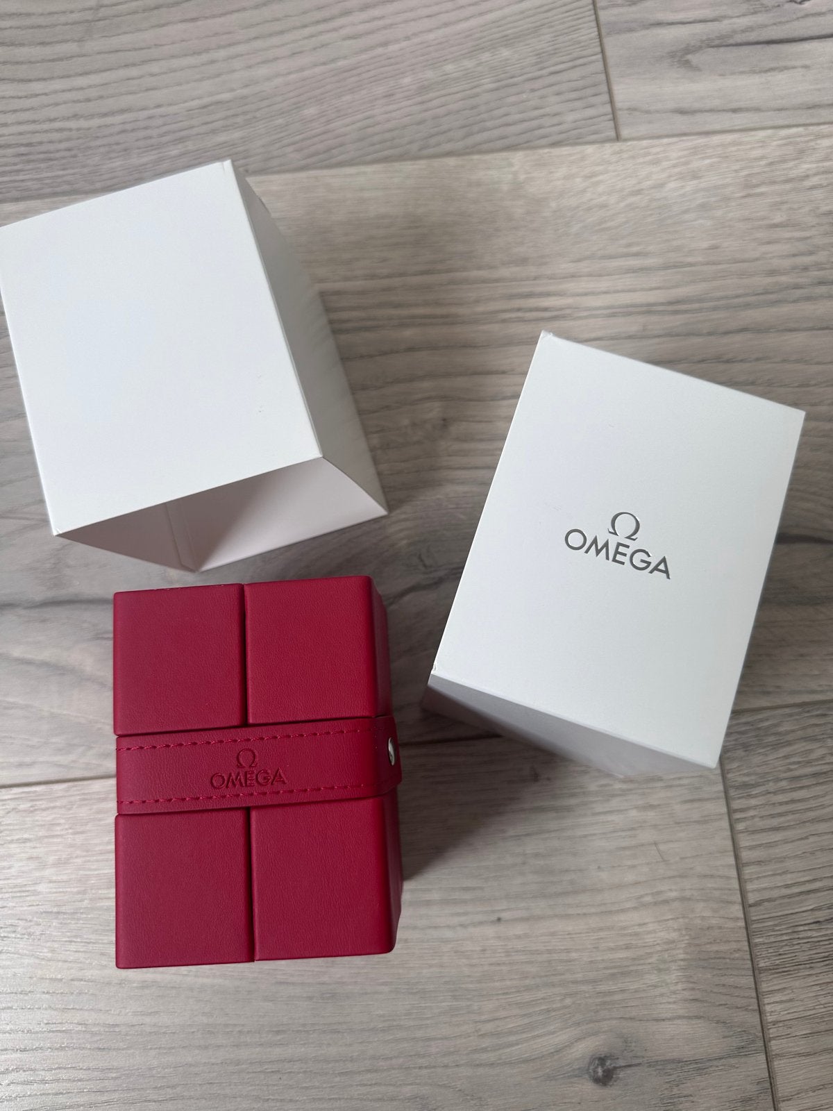 Originele Omega horloge doos travel pouch, Ophalen of Verzenden, Nieuw